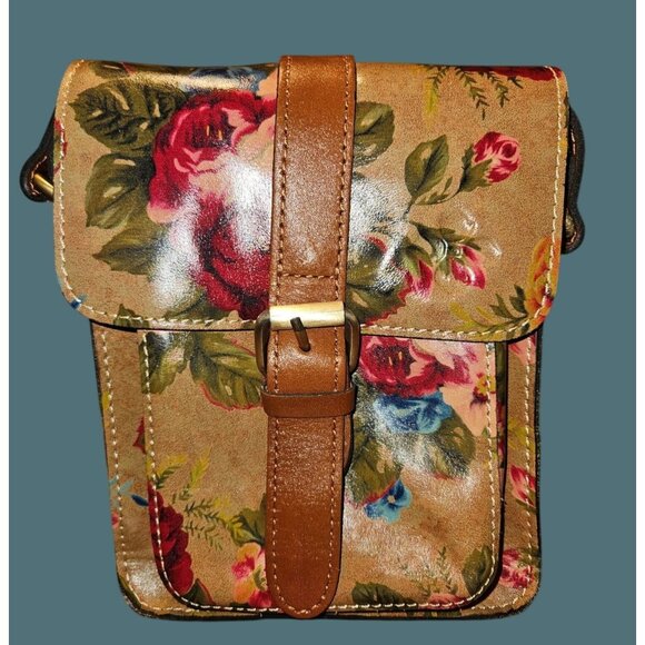 Patricia Nash Handbags - Patricia Nash Leather Cascina Vintage Victorian Garden Crossbody Bag